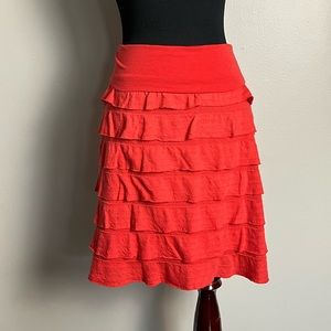 Max studio ruffle skirt